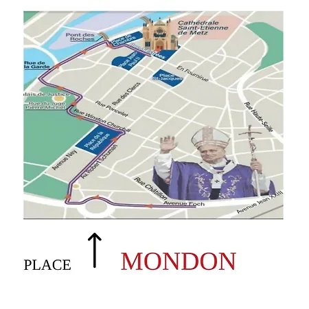 La Pepite Place Mondon Pour Le Pape Du Balcon * Metz